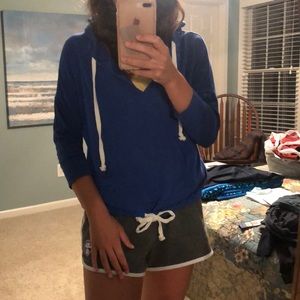 American Eagle Royal Blue Lightweight Hoodie